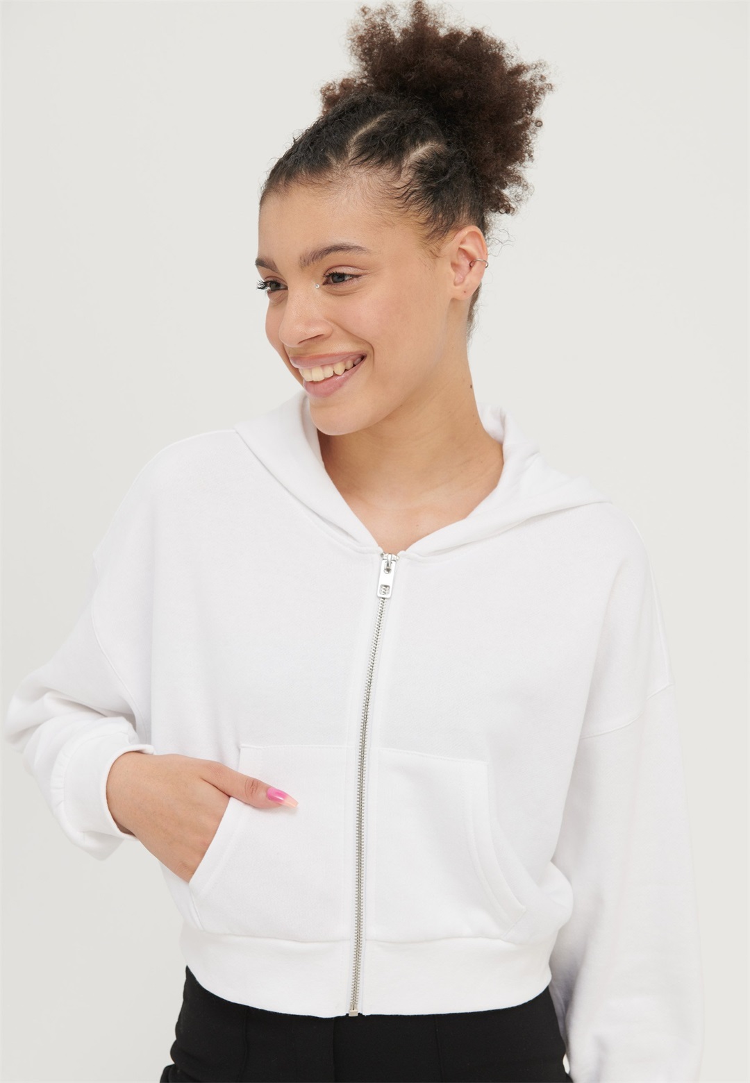 Even&Odd Kapuzenpullover - white/weiß