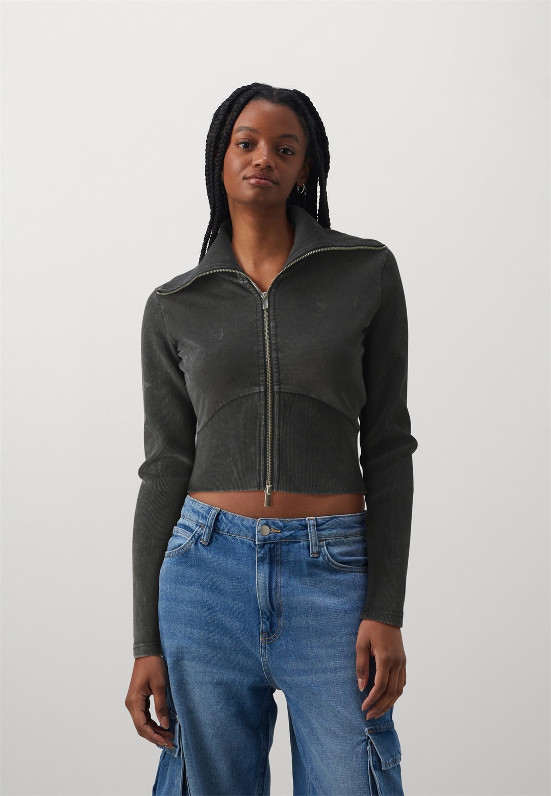 Even&Odd Sweatjacke - anthracite/anthrazit