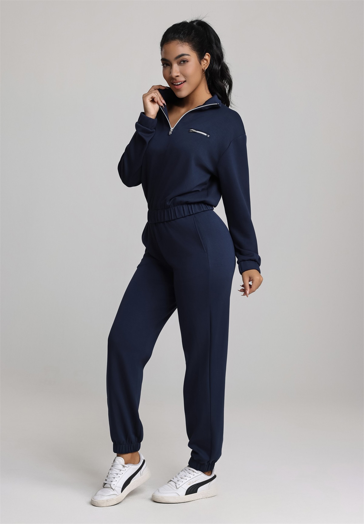Even&Odd SET - Trainingsanzug - navy/dunkelblau