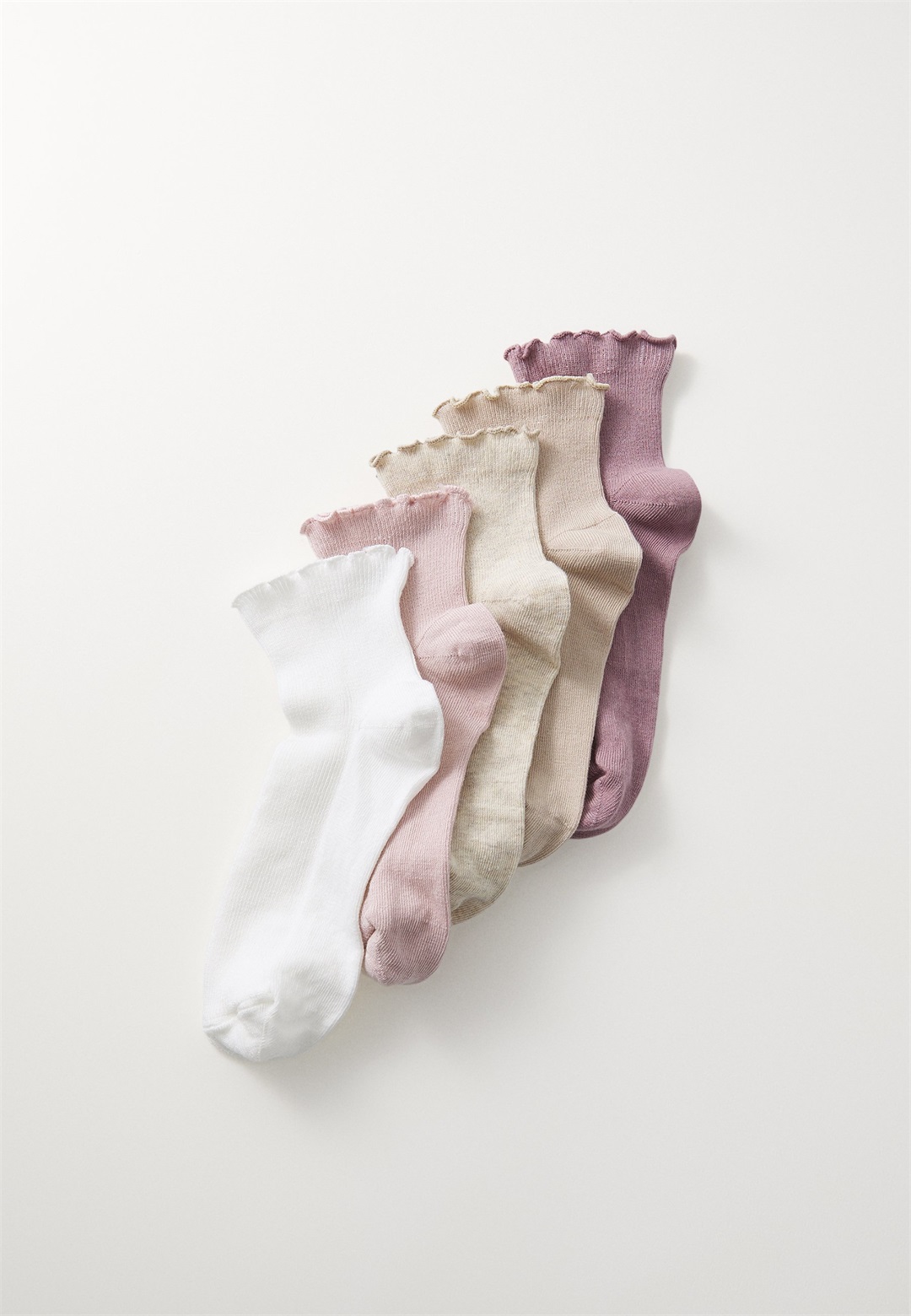 Even&Odd 5 PACK - Socken - white/beige/light brown/weiß