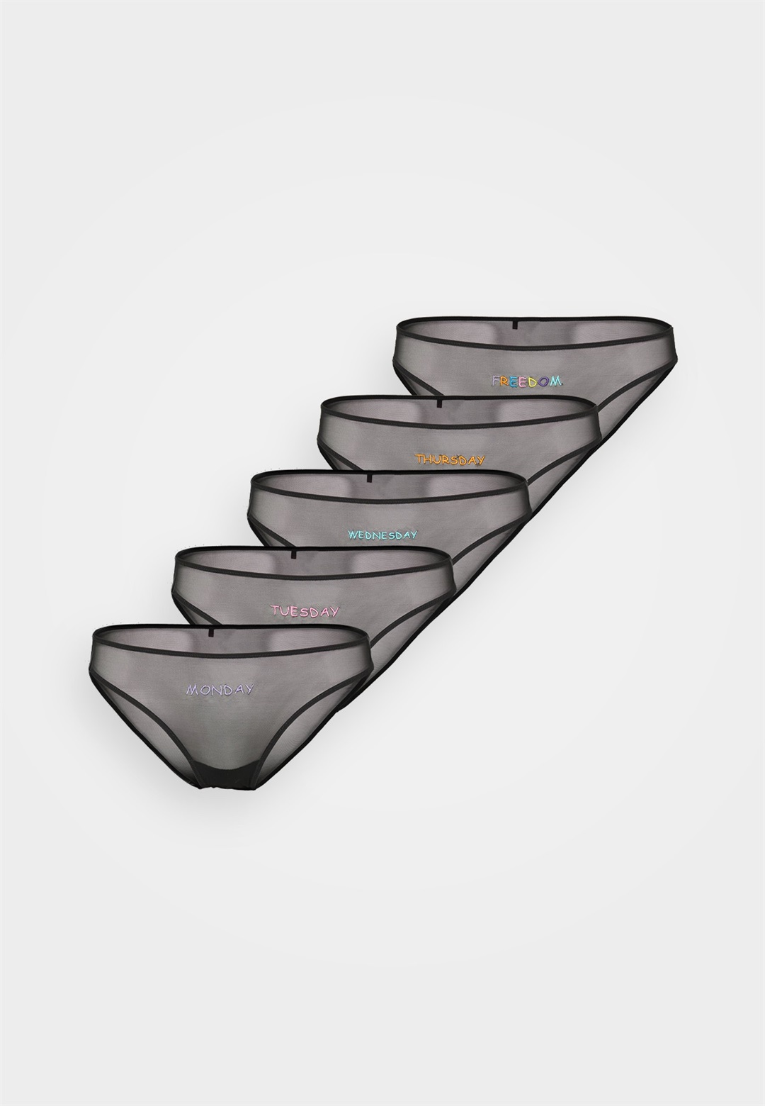 Even&Odd 5 PACK - Slip - black/schwarz