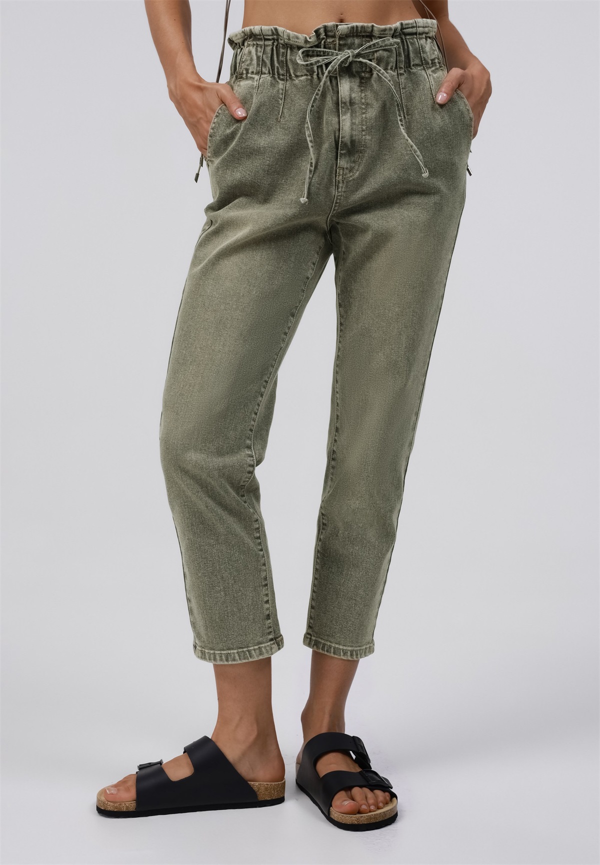 Even&Odd Tall Mom Jeans - mid khaki wash/khaki