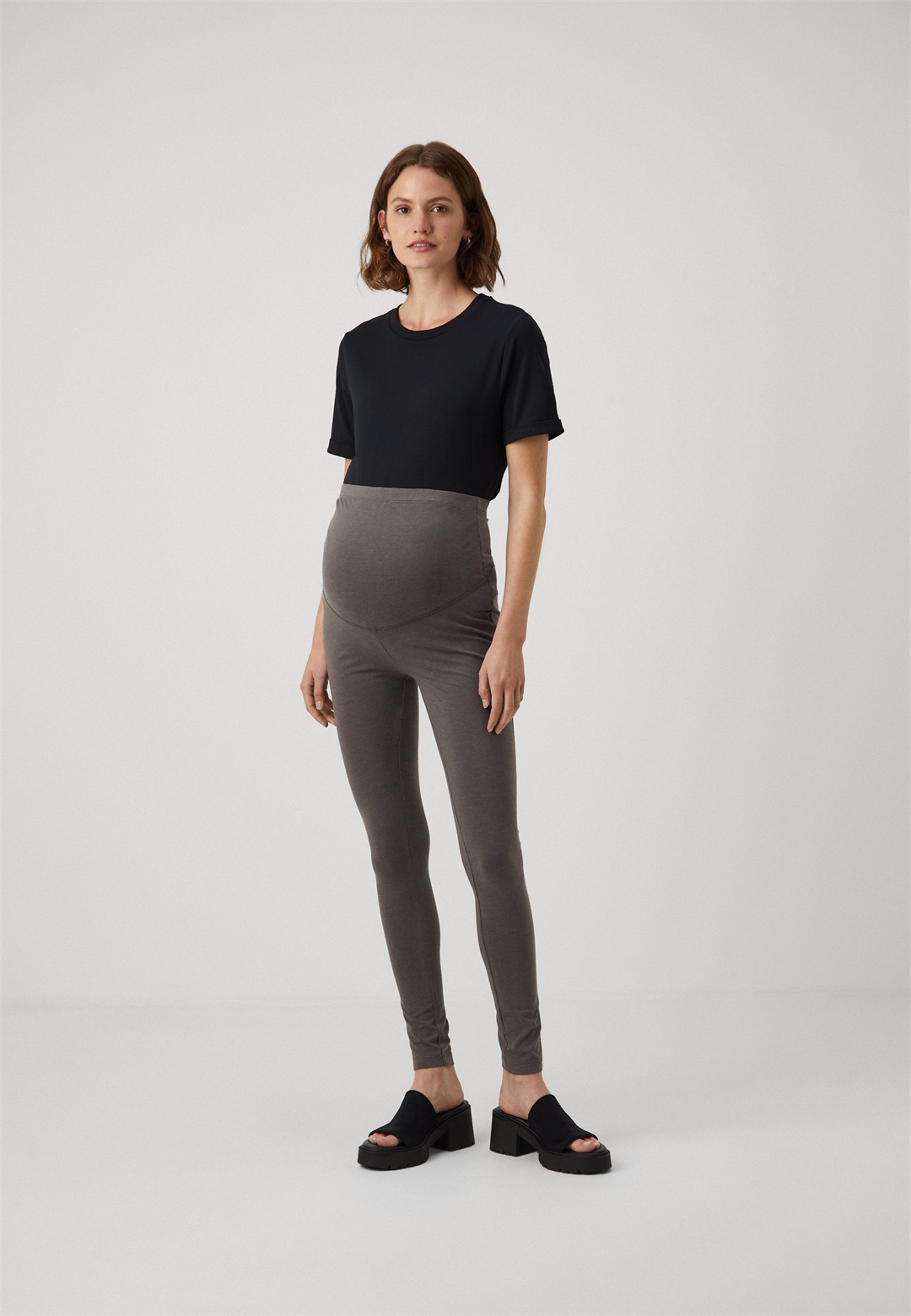 Anna Field MAMA 2 PACK - Leggings - Hosen - grey/black/grau Anna Field MAMA 2 PACK - Leggings - Hosen - grey/black/grau