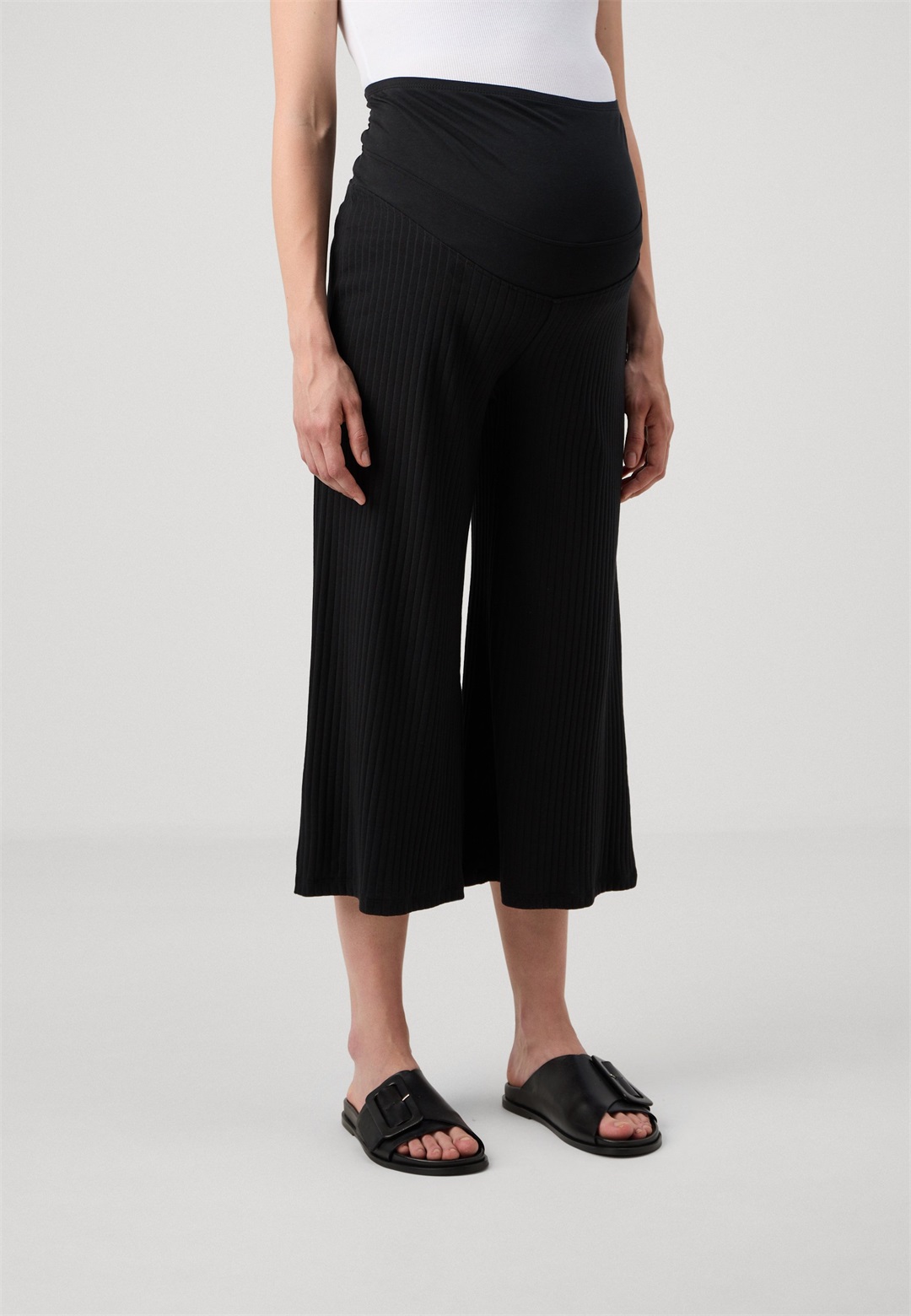 Anna Field MAMA Stoffhose - black/schwarz