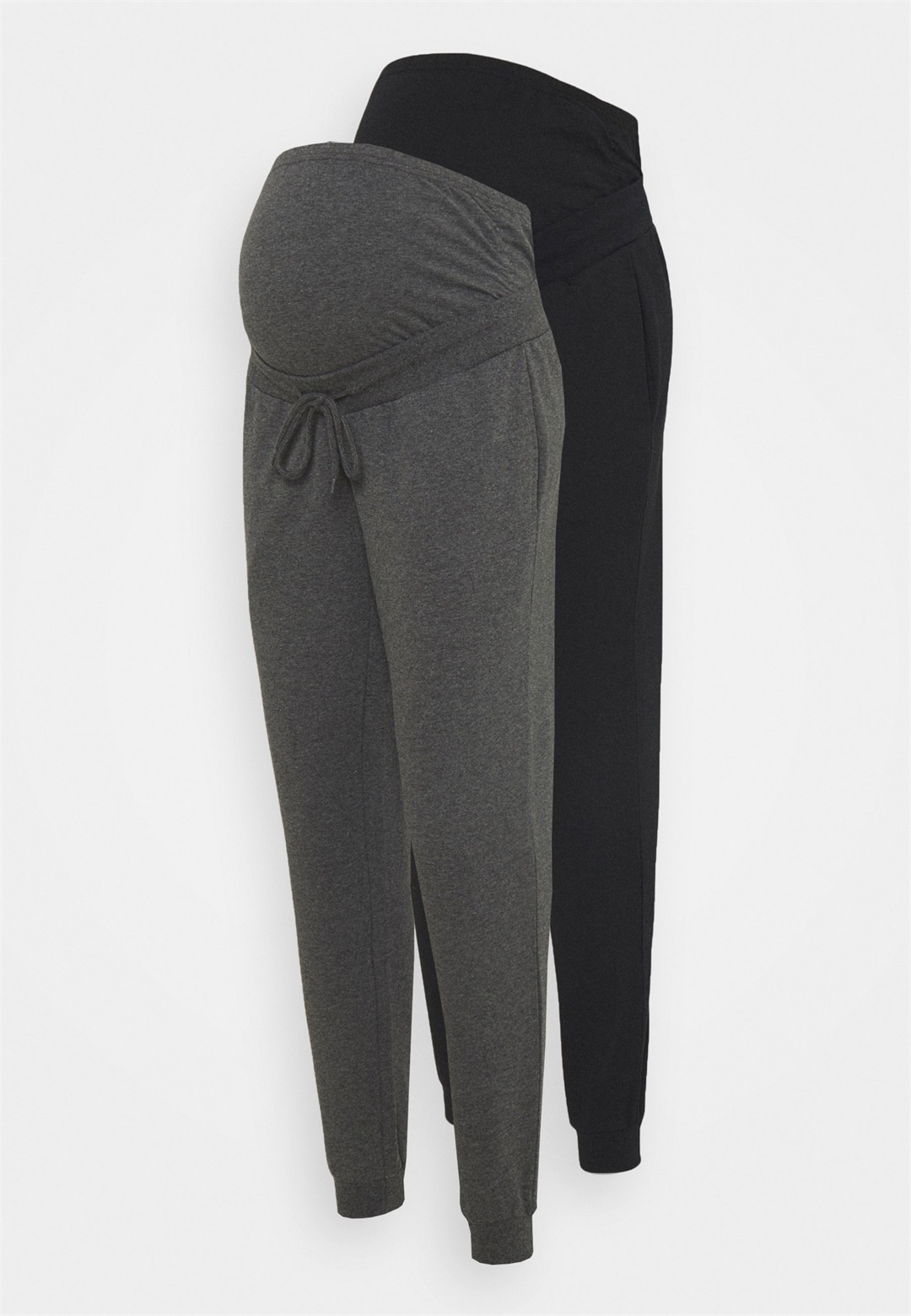 Anna Field MAMA 2 PACK - Jogginghose - black/ dark grey/schwarz