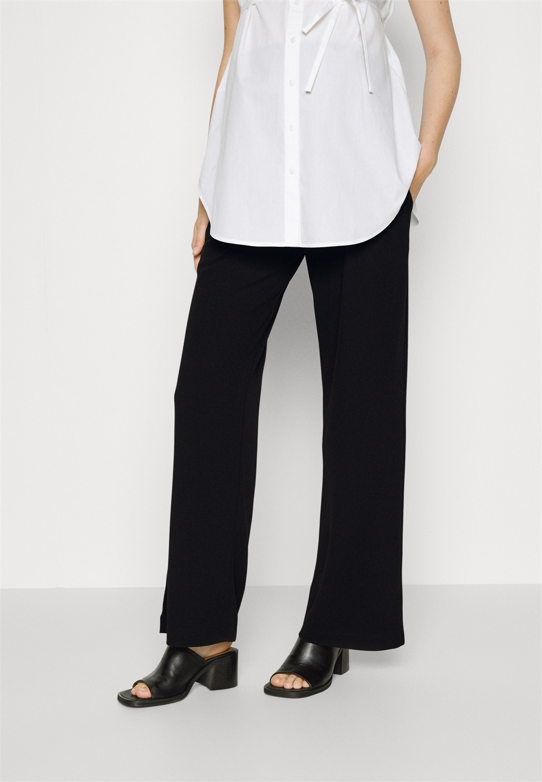 Anna Field MAMA Stoffhose - black/schwarz