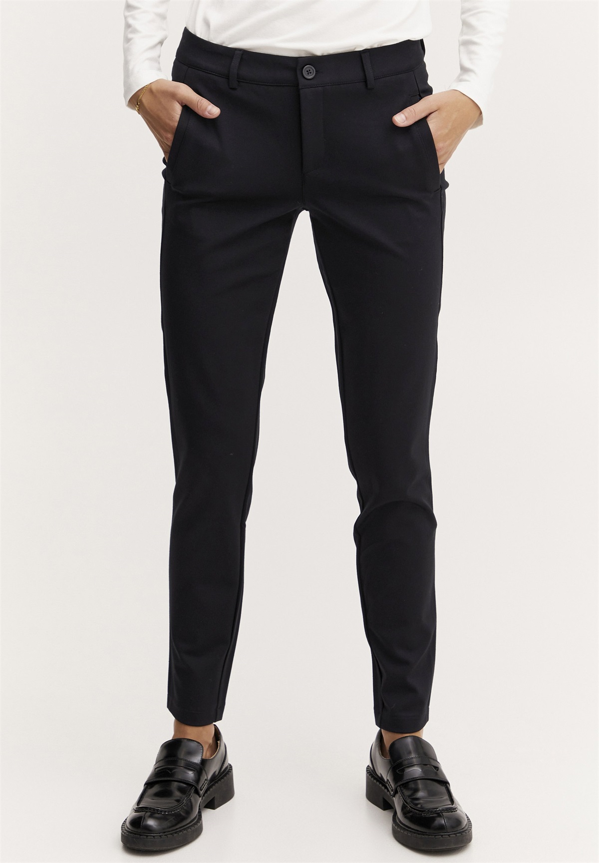 Fransa FRLANO TESSA PA 1 - Chino - black/schwarz