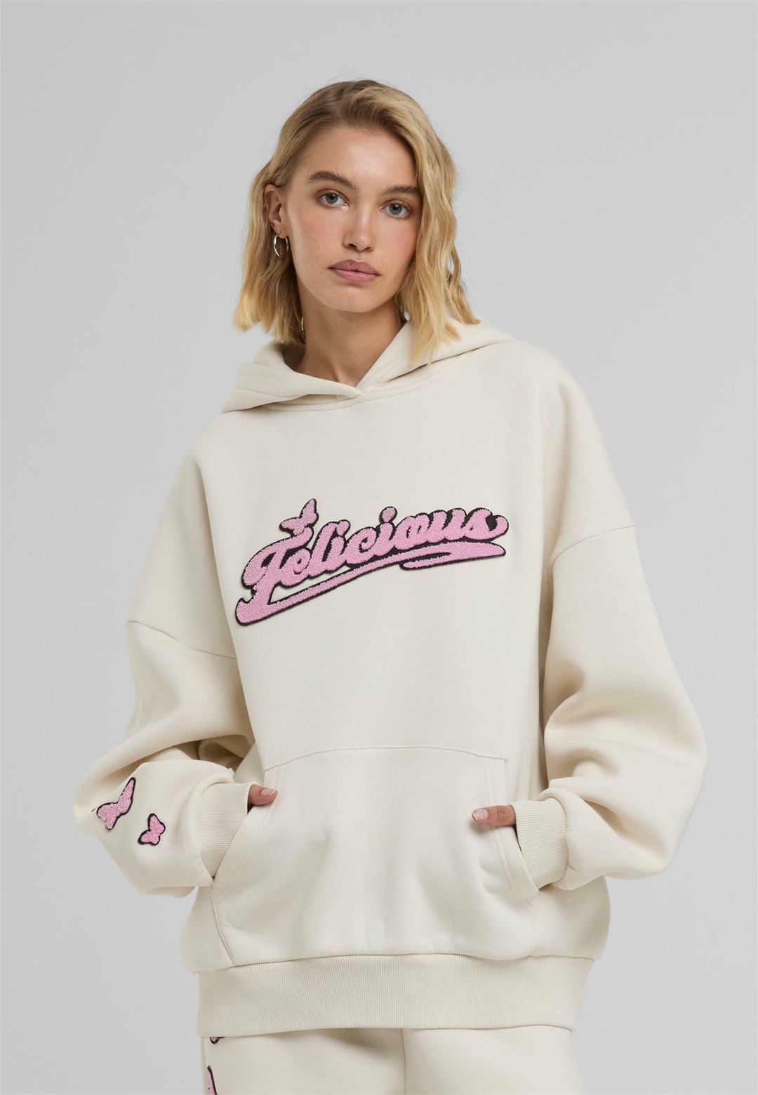 FELICIOUS Kapuzenpullover - creme/beige