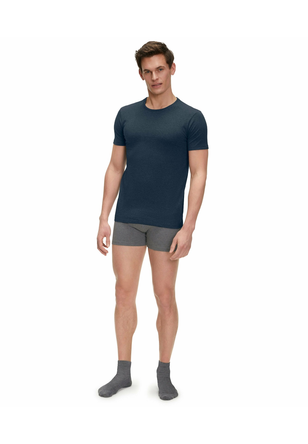 FALKE DAILY COMFORT 2-PACK ROUND NECK - Unterhemd/-shirt - midnight/dunkelblau