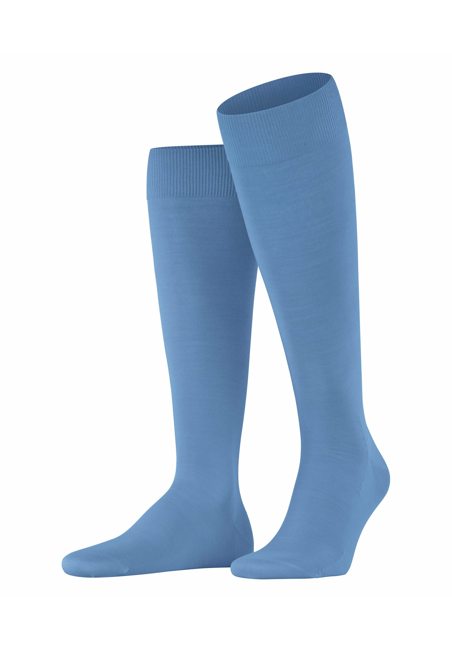 FALKE CLIMAWOOL - Kniestrümpfe - cornflower blue/blau-meliert