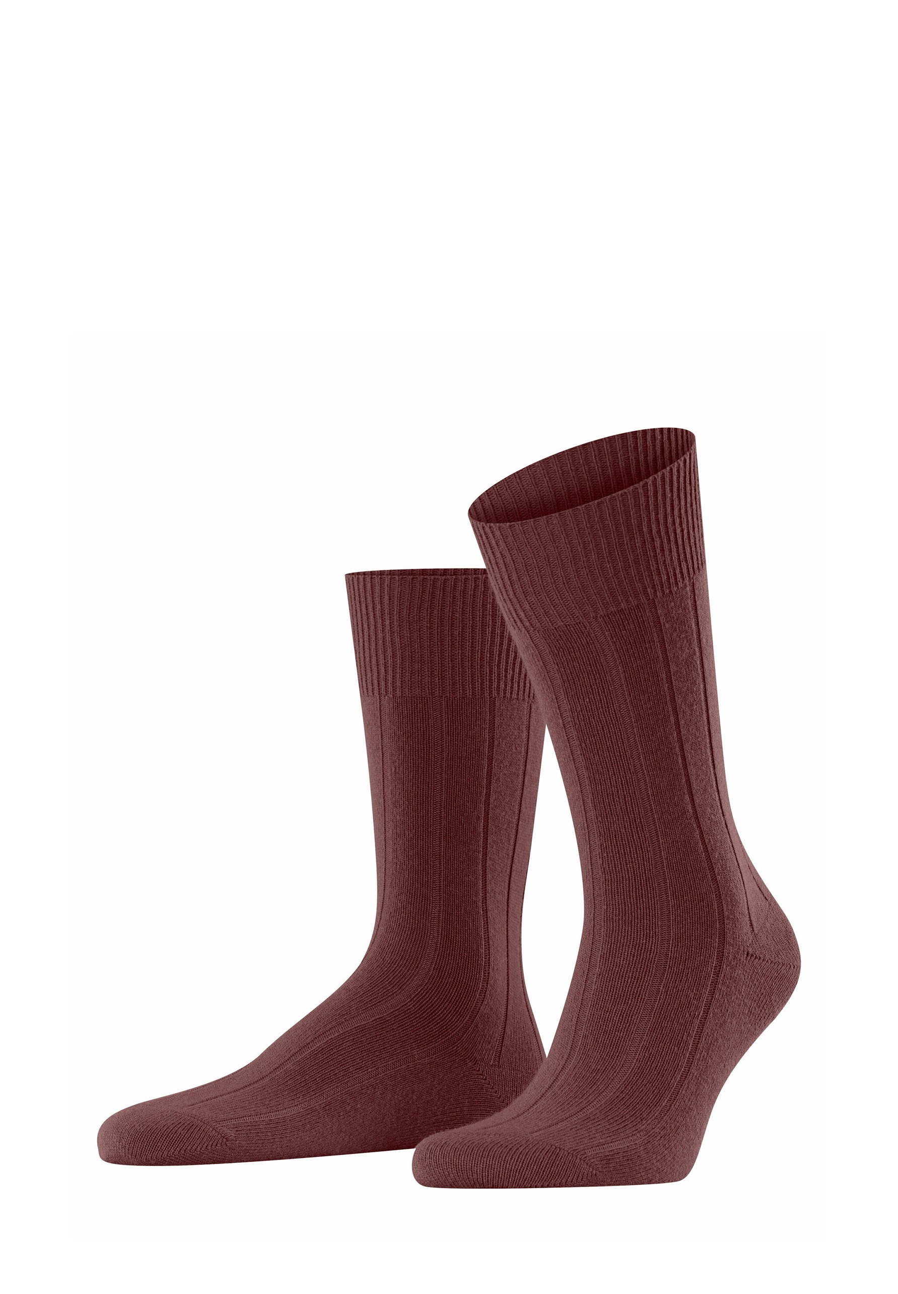 FALKE LHASA RIB - Socken - cayenne/bordeaux