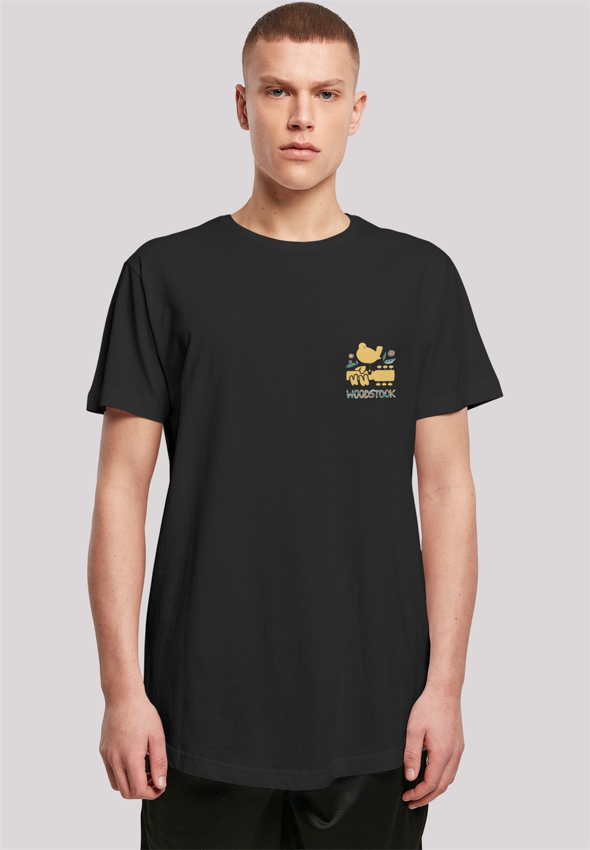 F4NT4STIC WOODSTOCK BRUST LOGO - T-Shirt print - black/schwarz