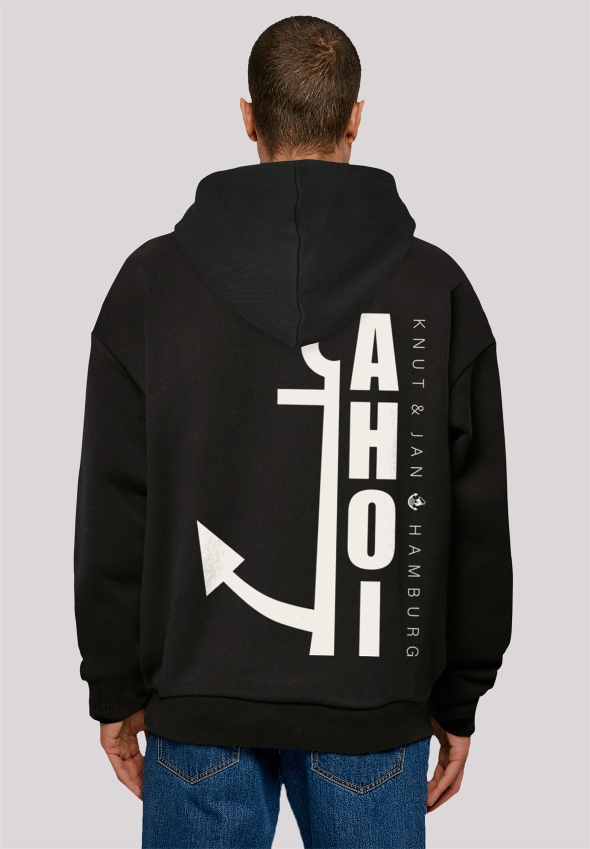 F4NT4STIC AHOI ANKER KNUT JAN HAMBURG - Kapuzenpullover - schwarz