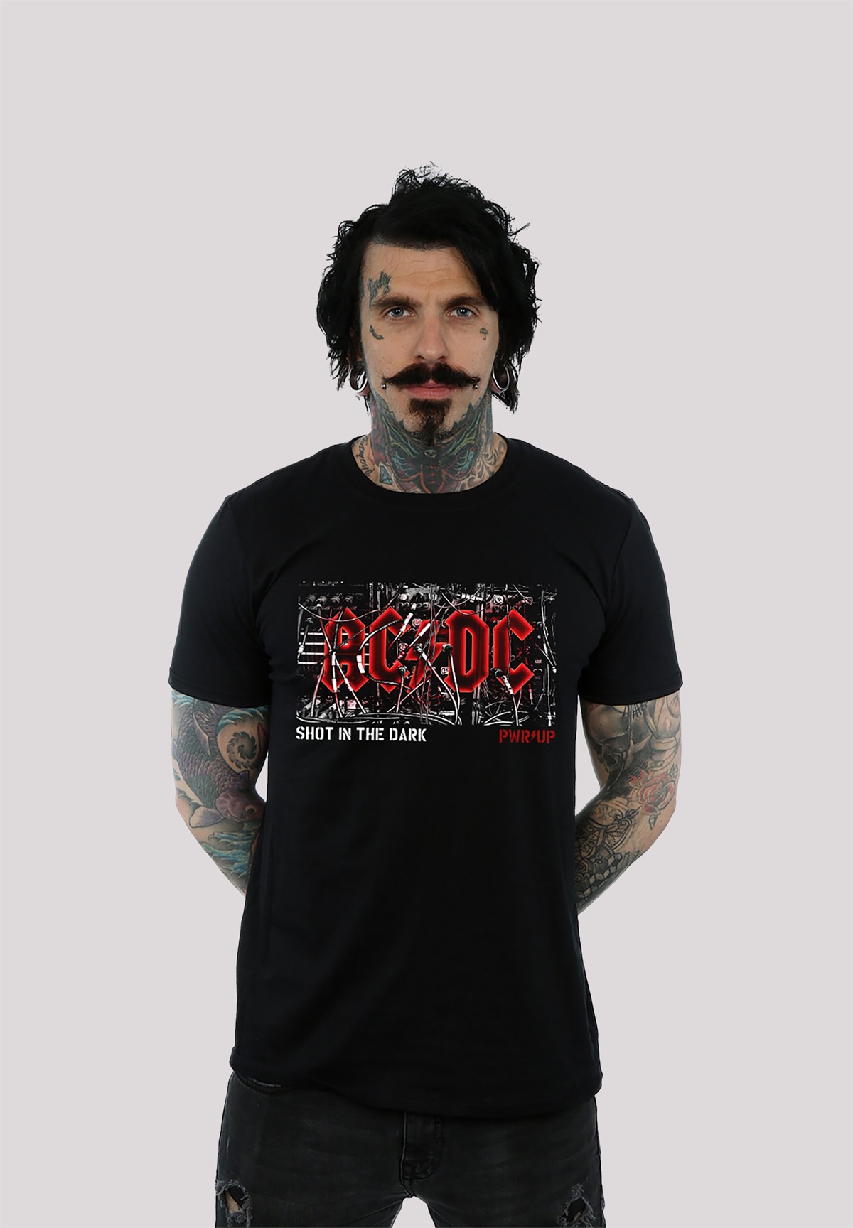 F4NT4STIC ACDC PREMIUM ROCK METAL MUSIK BAND FAN MERCH - T-Shirt print - black/schwarz