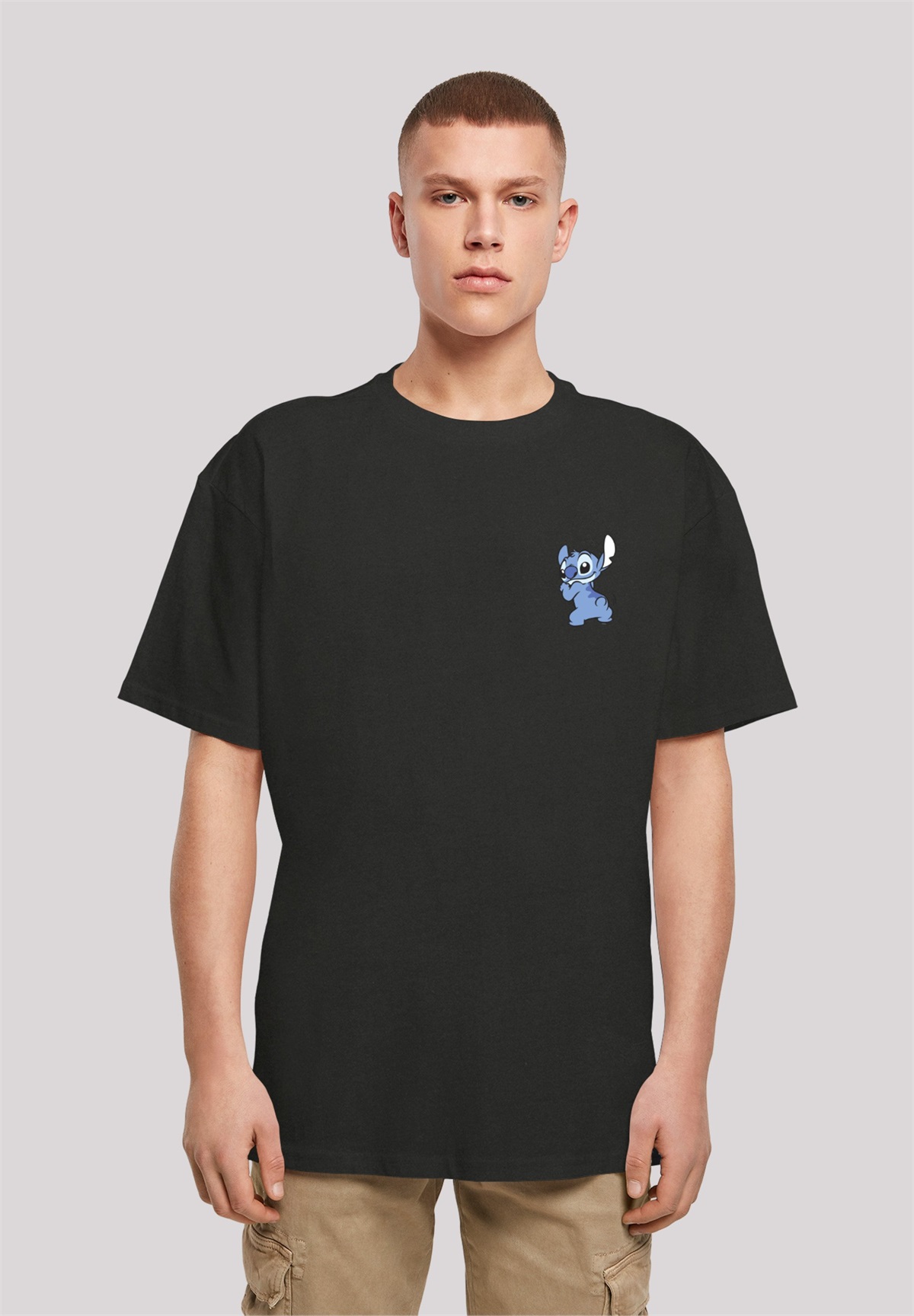 F4NT4STIC DISNEY LILO AND STITCH STITCH BACKSIDE BREAST PRINT - T-Shirt print - black/schwarz