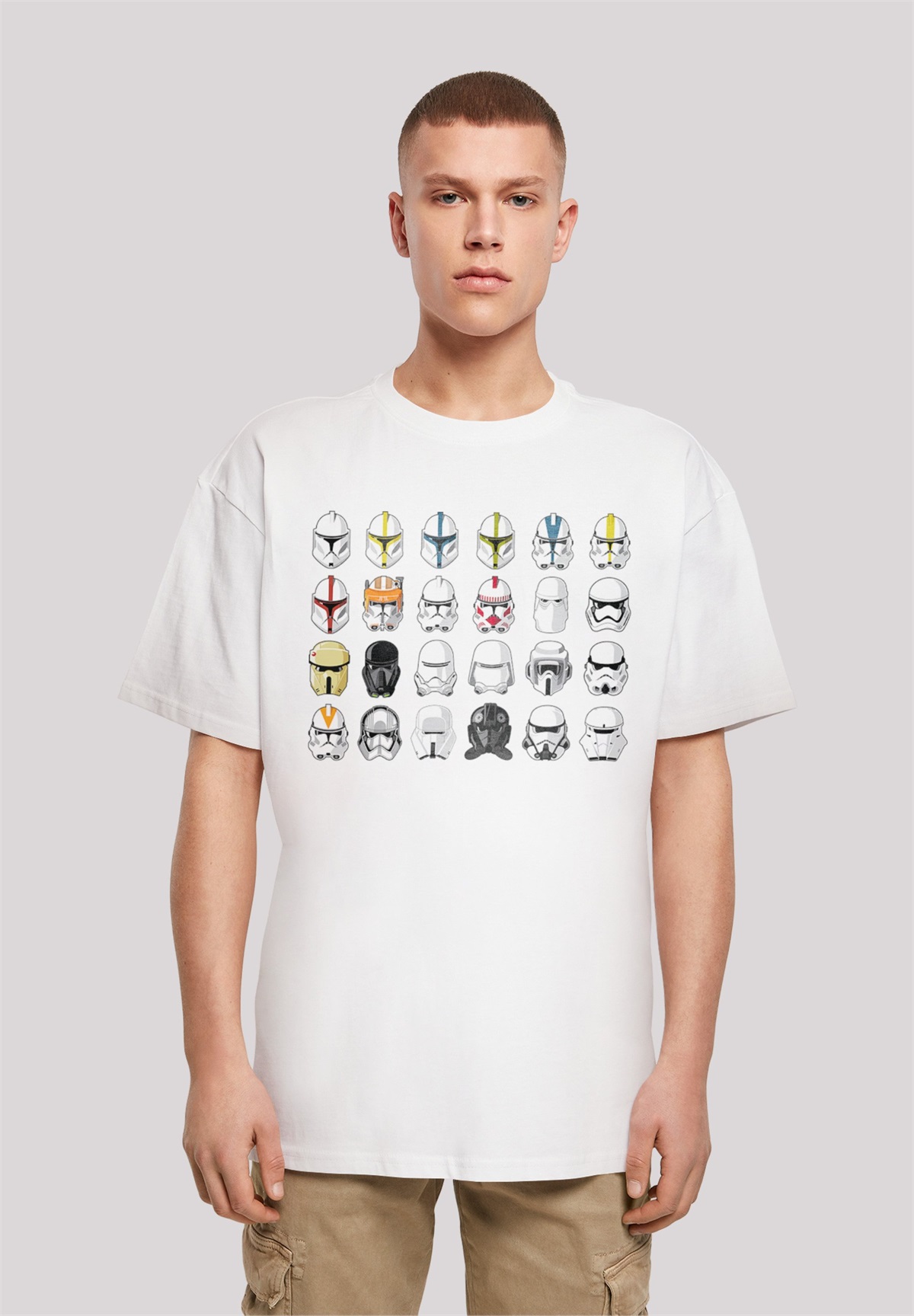 F4NT4STIC STAR WARS STORMTROOPER HELMETS CAD - T-Shirt print - white/weiß