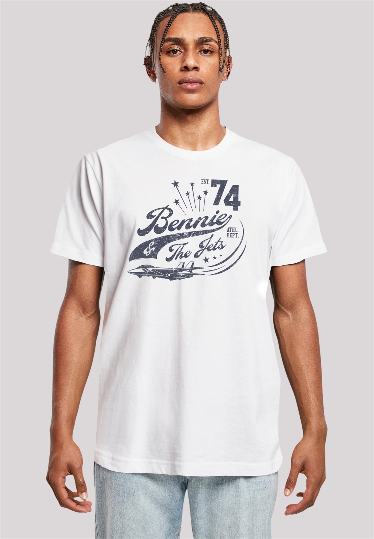 F4NT4STIC ELTON JOHN BENNIE AND THE JETS - T-Shirt print - weiß