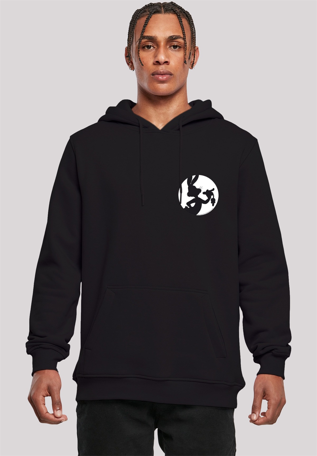 F4NT4STIC LOONEY TUNES BUGS BUNNY - Kapuzenpullover - black/schwarz