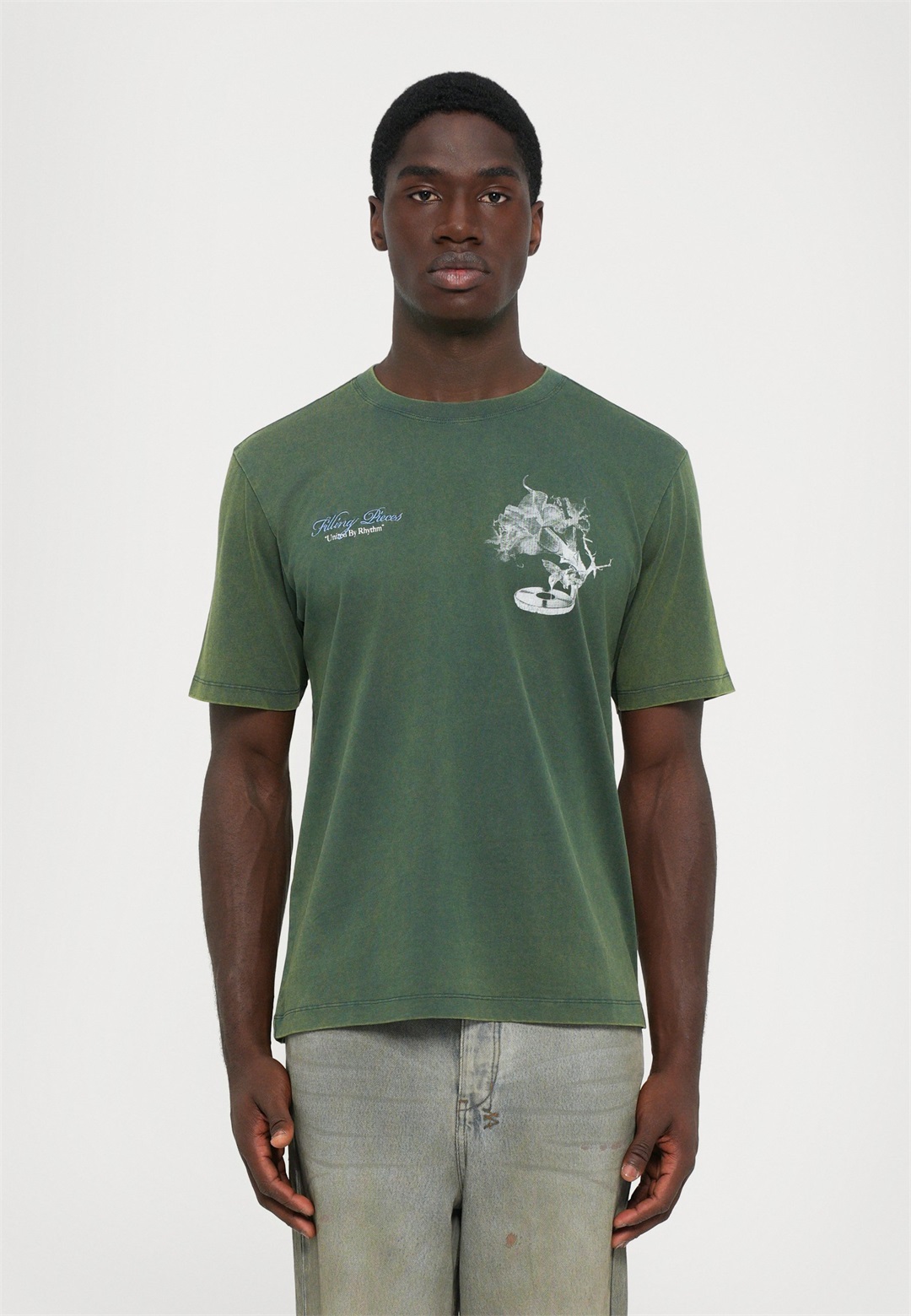 Filling Pieces GRAMMOPHONE - T-Shirt print - vintage pine/grün