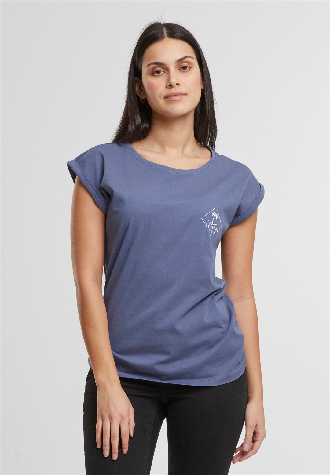 Forvert MOJAVE - T-Shirt print - vintage blue/blau