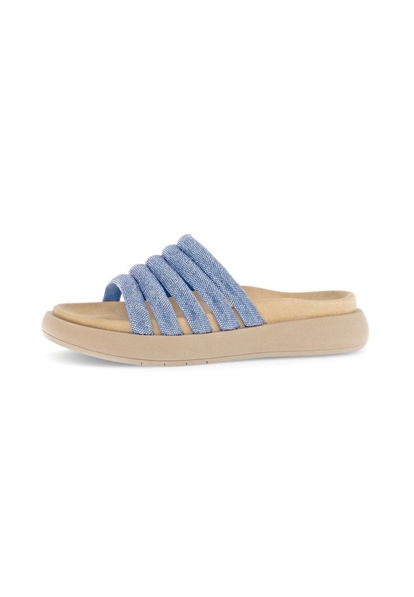 Gabor Pantolette flach - blau