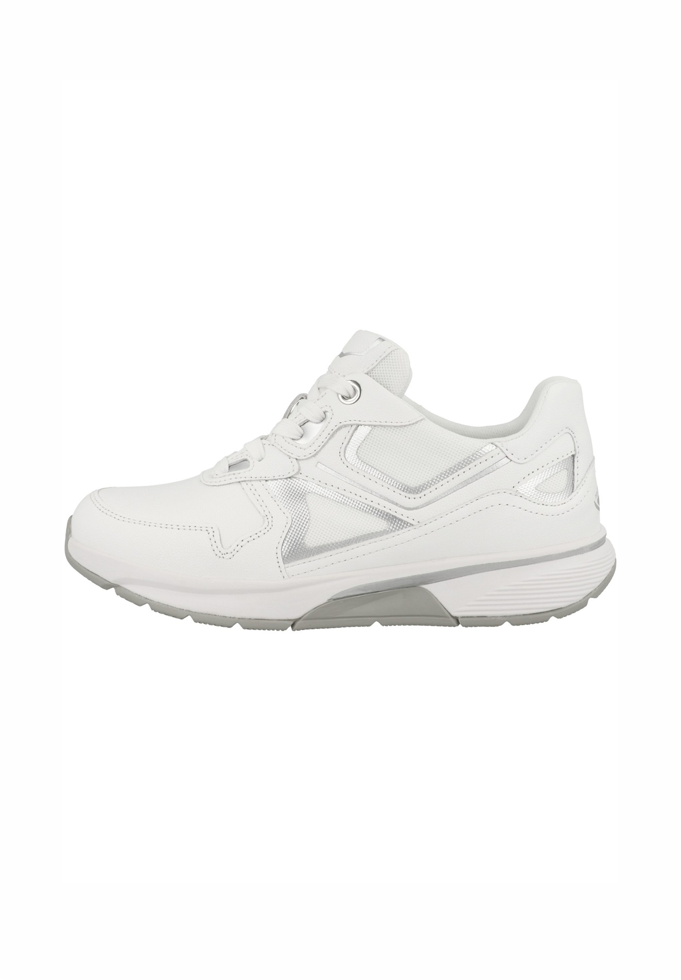 Gabor ROLLINGSOFT SNEAKER - Sneaker low - white silver/weiß