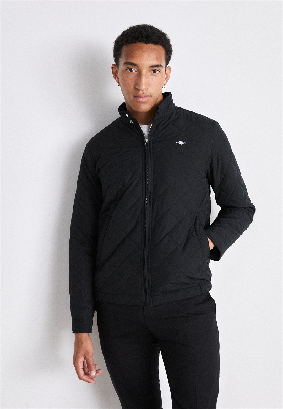 GANT QUILTED WINDCHEATER - Übergangsjacke - black/schwarz