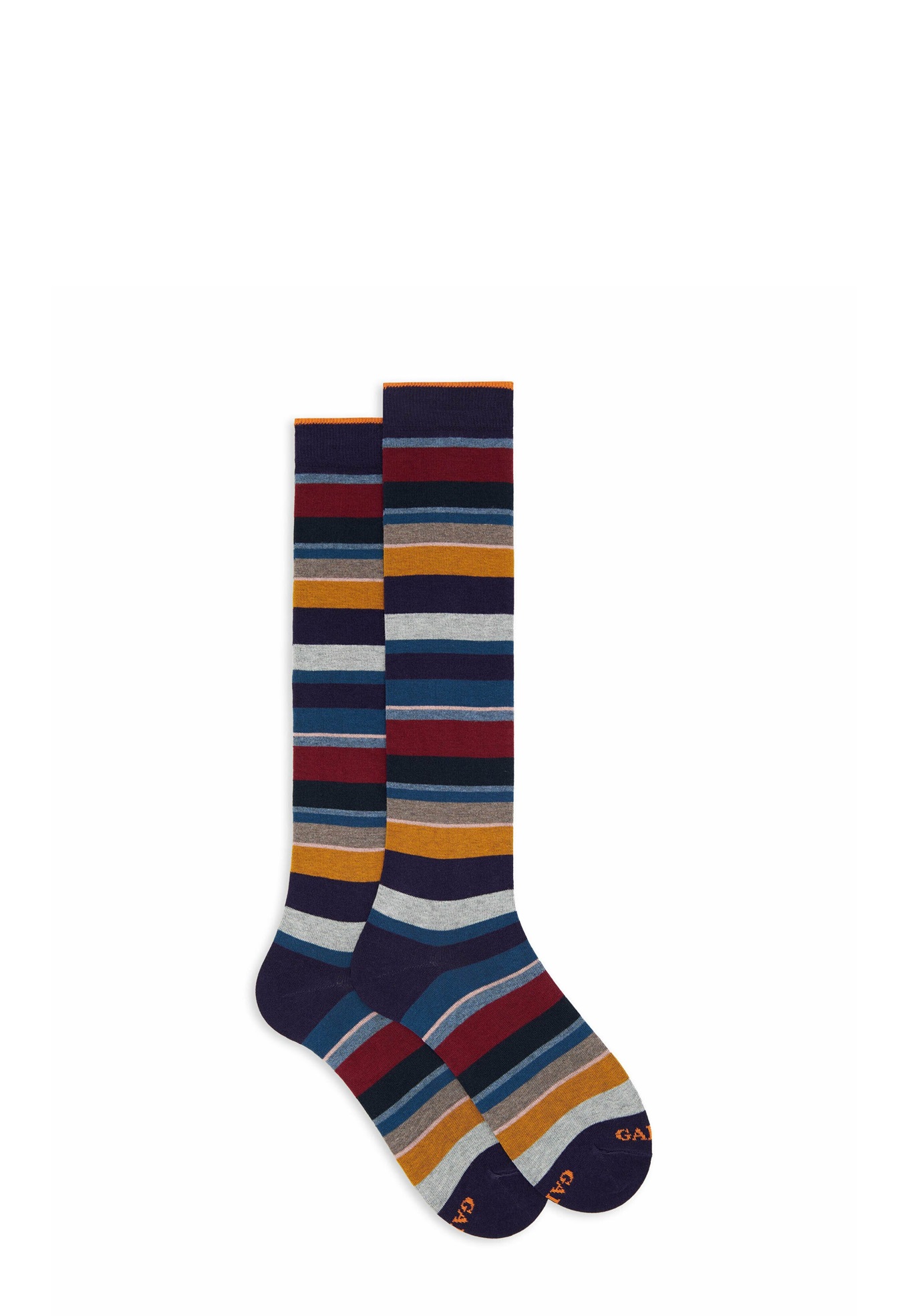 Gallo WITH STRIPES - Kniestrümpfe - mottled purple/lila-meliert