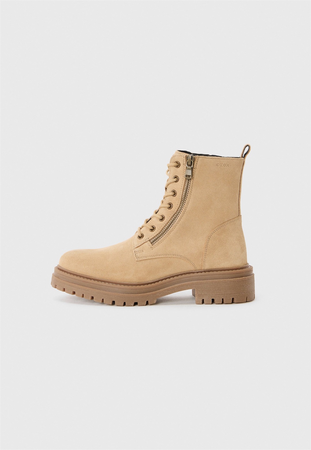 Geox D IRIDEA - Schnürstiefelette - sand