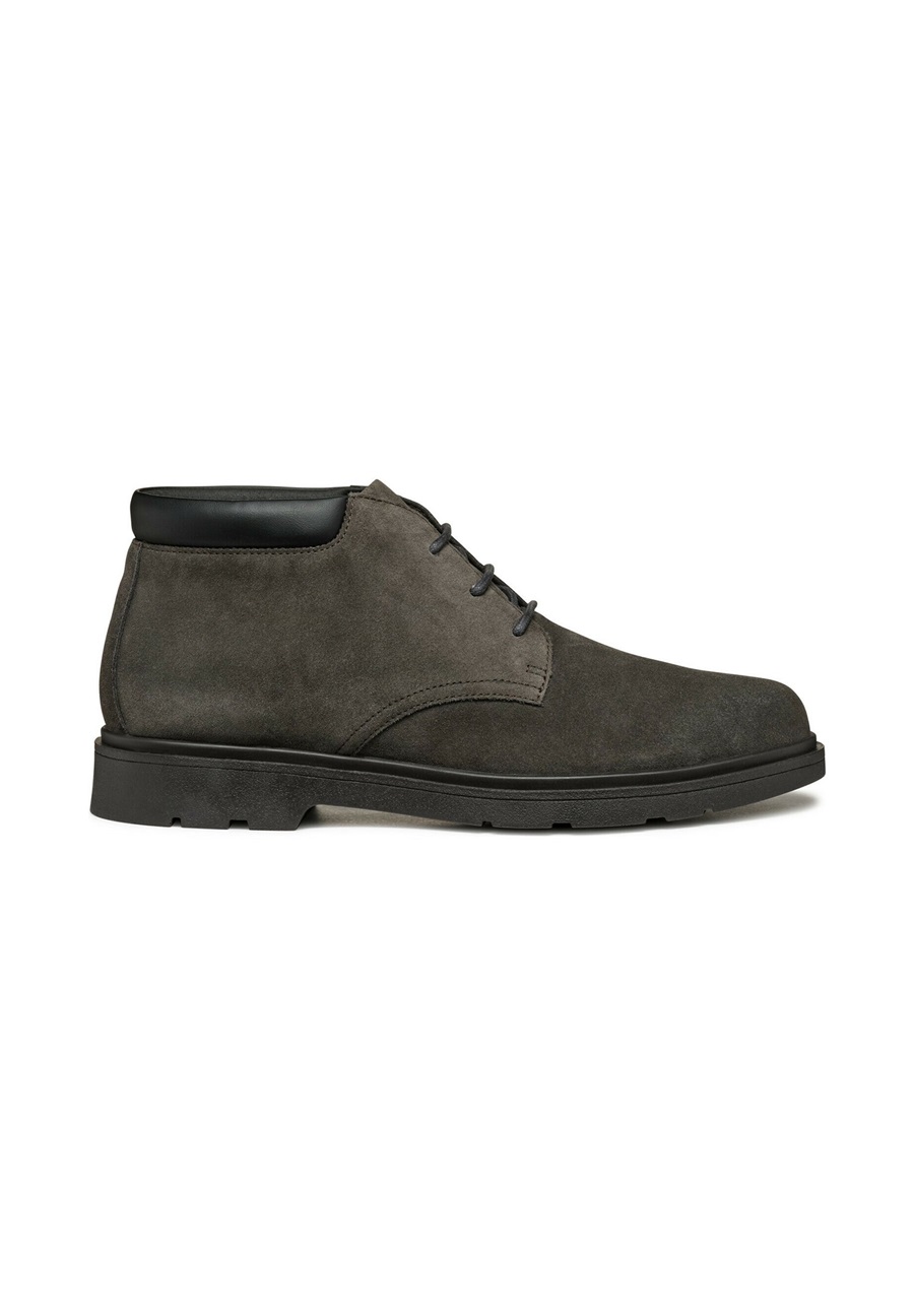 Geox SPHERICA - Schnürstiefelette - mud/dunkelgrau