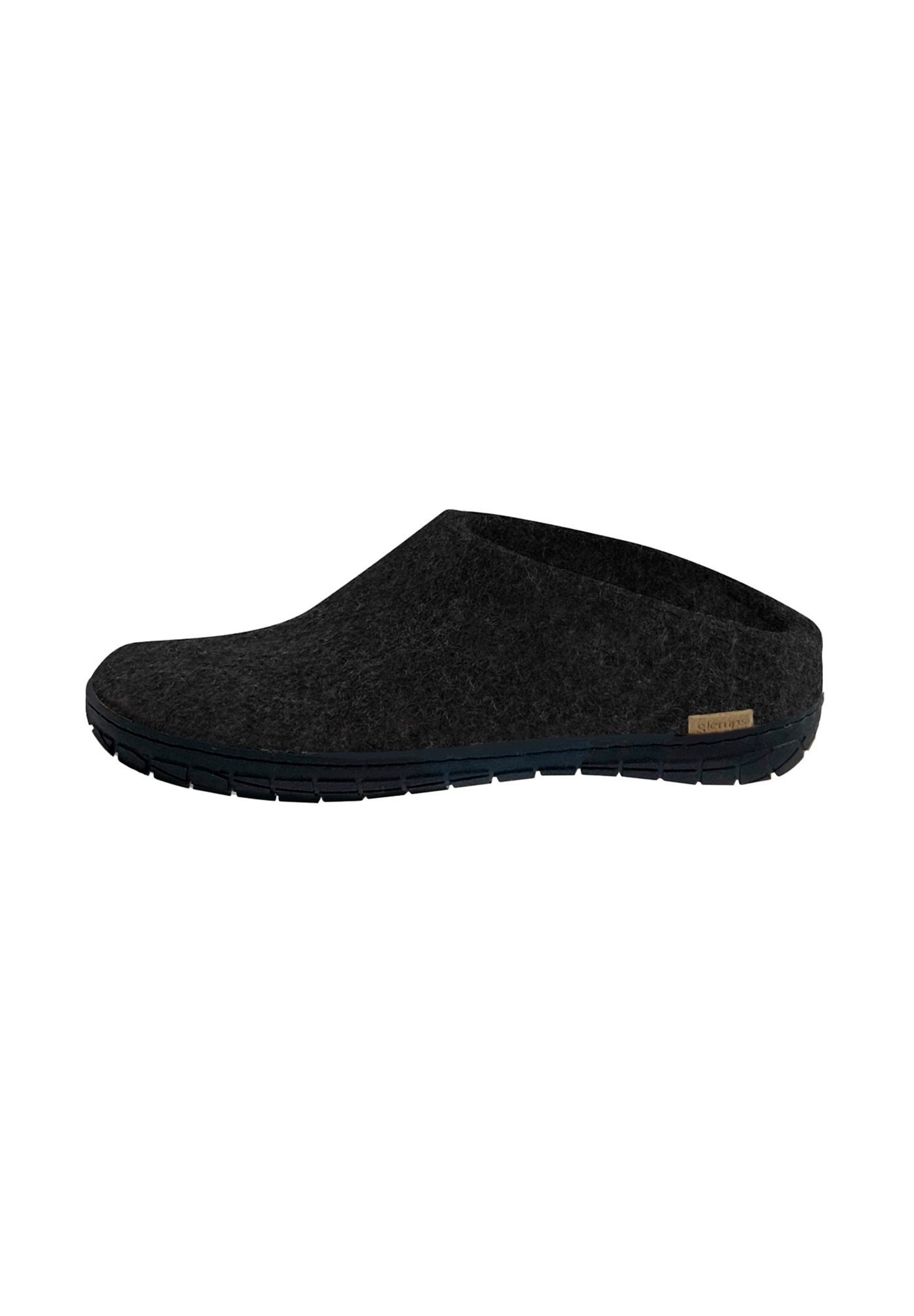Glerups Hausschuh - charcoal/anthrazit-meliert