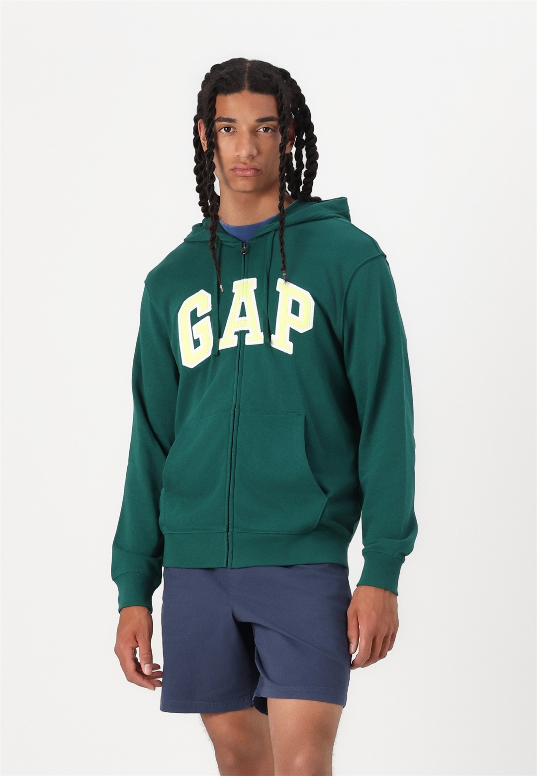GAP HERITAGE LOGO - Sweatjacke - rain forest/grün