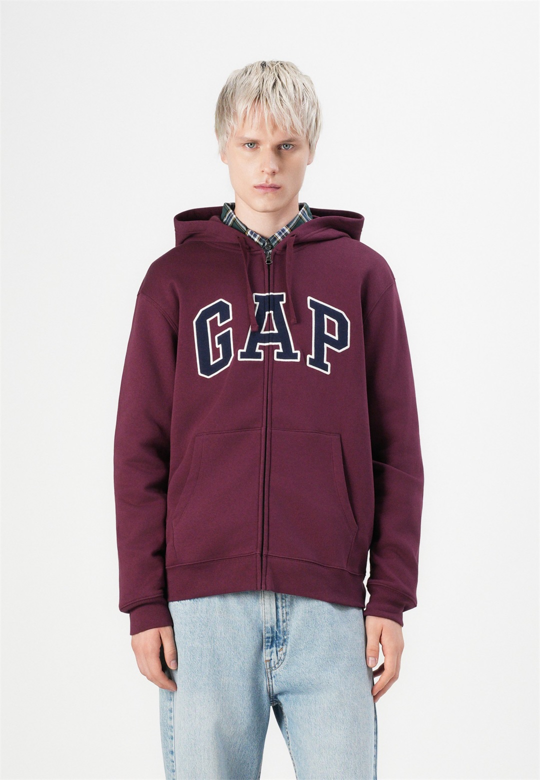 GAP HERITAGE LOGO - Sweatjacke - tuscan red/rot