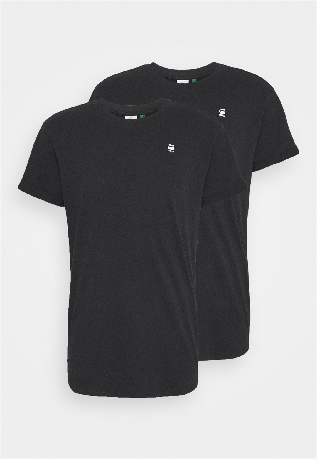 G-STAR LASH 2 PACK - T-Shirt basic - black/schwarz