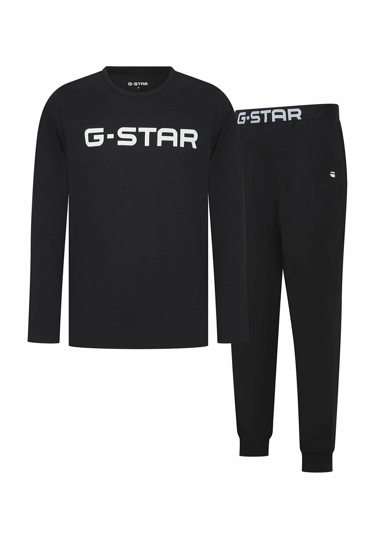 G-STAR SRUNDHALS, LOGO SET - Pyjama - schwarz