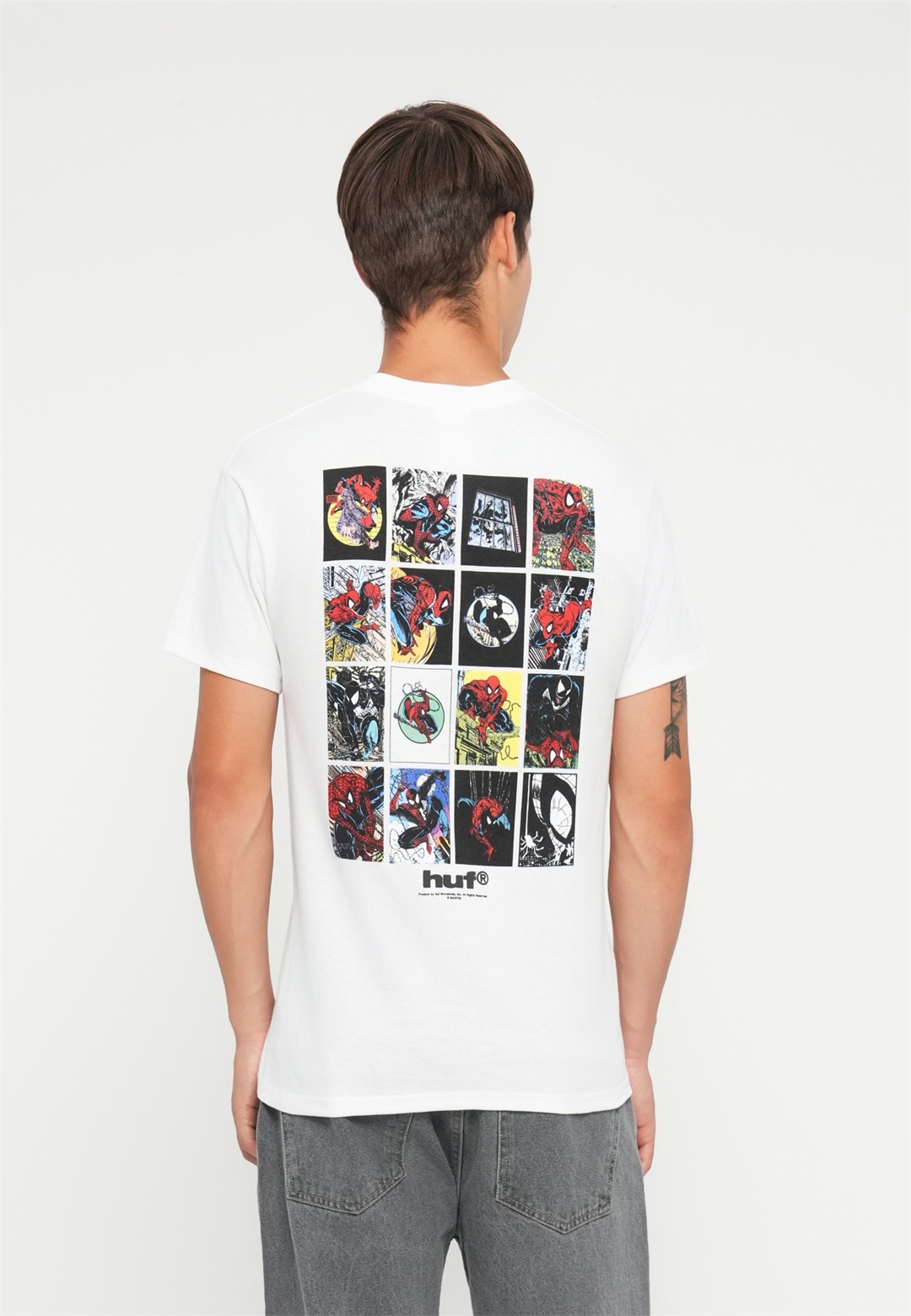 HUF COLLECTOR TEE UNISEX - T-Shirt print - white/weiß