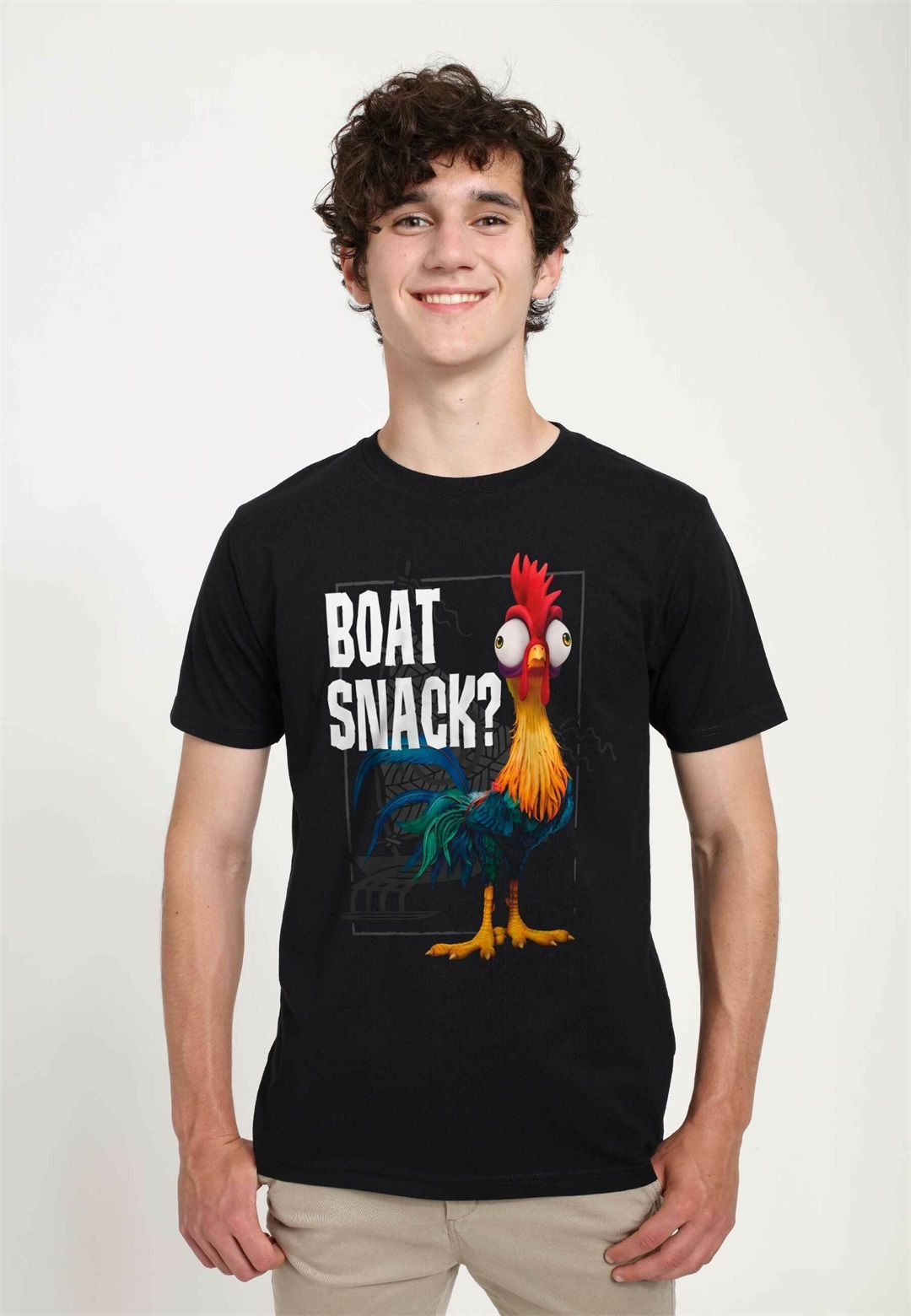 Disney MOANA BOAT SNACK UNISEX - T-Shirt print - black/schwarz