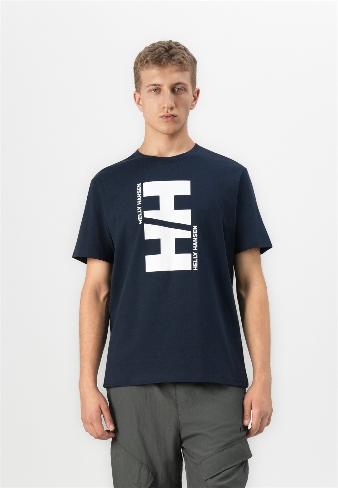 Helly Hansen CORE GRAPHIC UNISEX - T-Shirt print - navy/dunkelblau