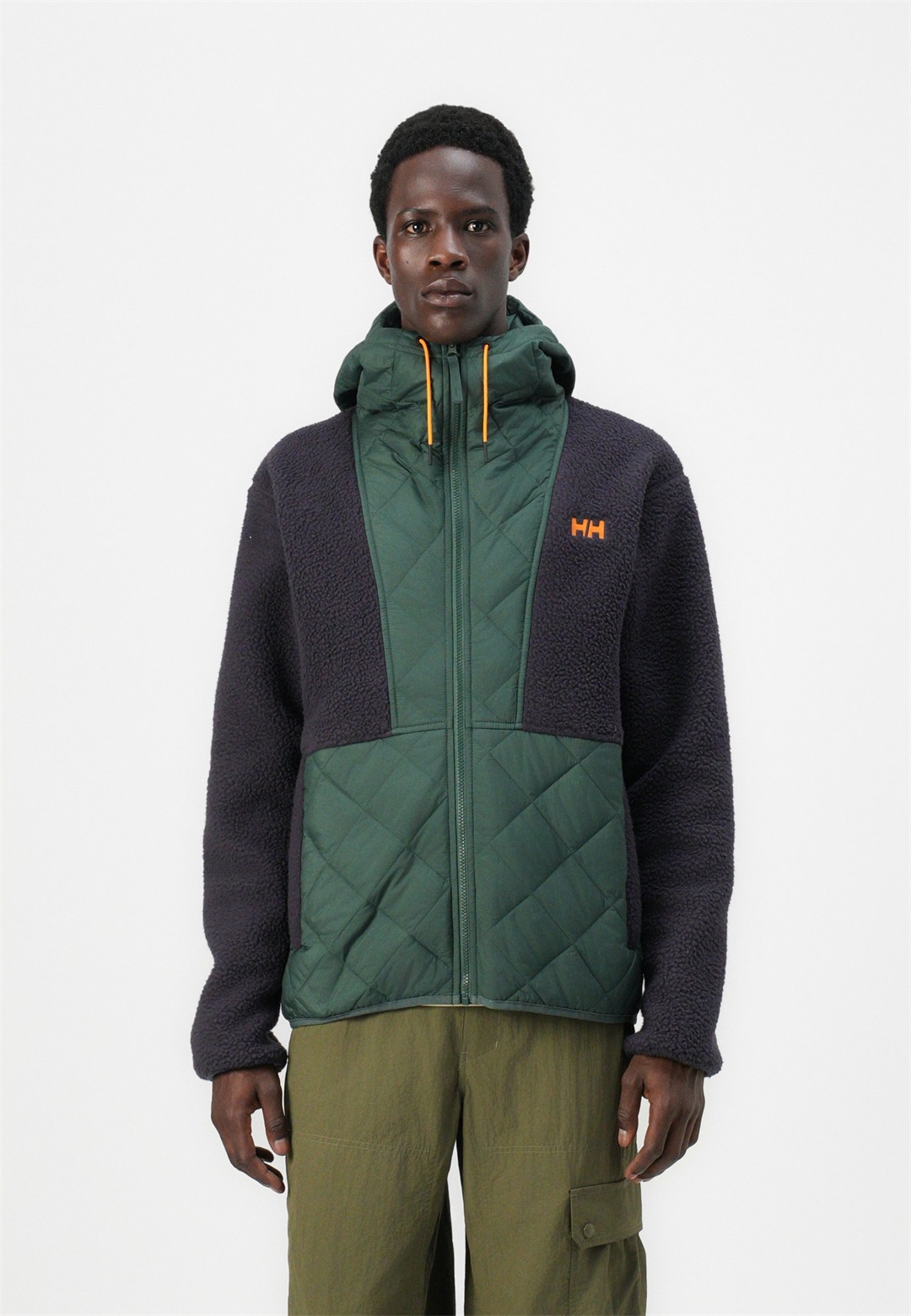 Helly Hansen STOWE HOODED HYBRID JACKET UNISEX - Winterjacke - jungle green/grün