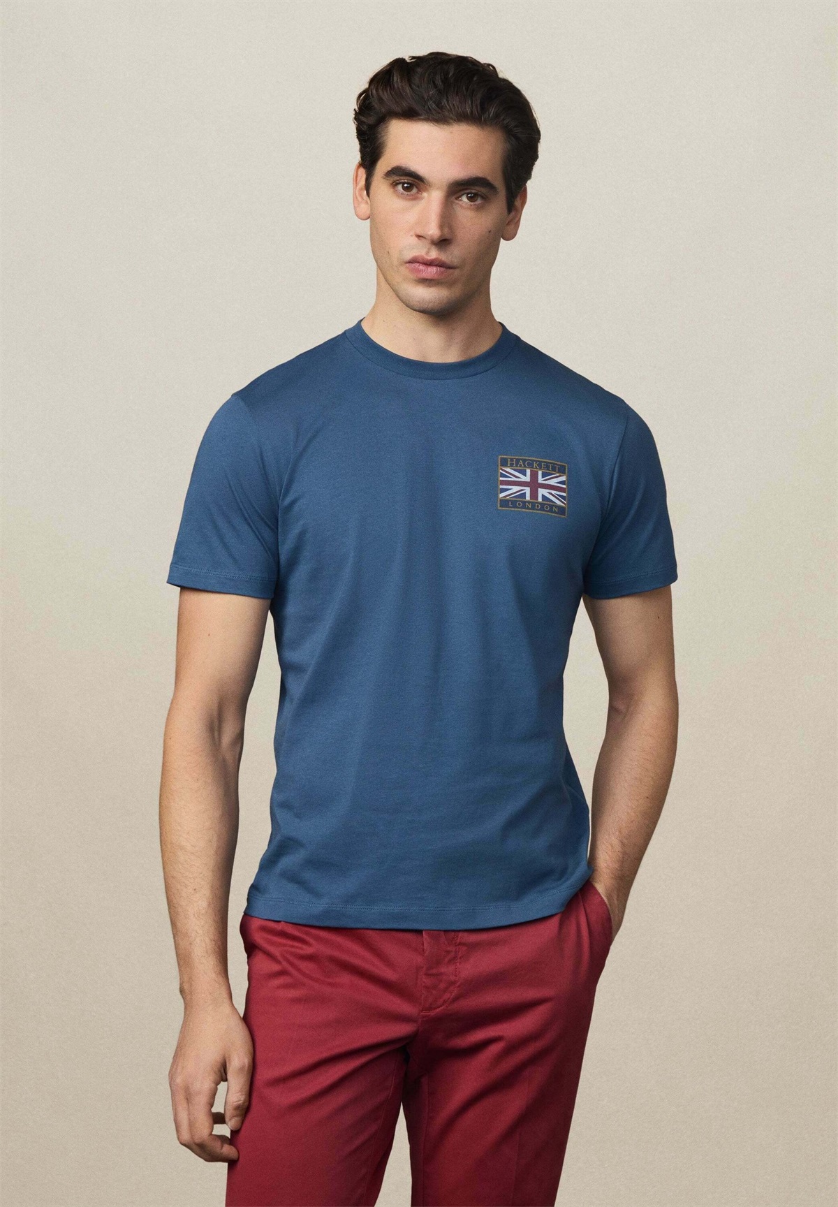 Hackett London HERITAGE RALLY UJK - T-Shirt print - dark denim blue/dark-blue denim