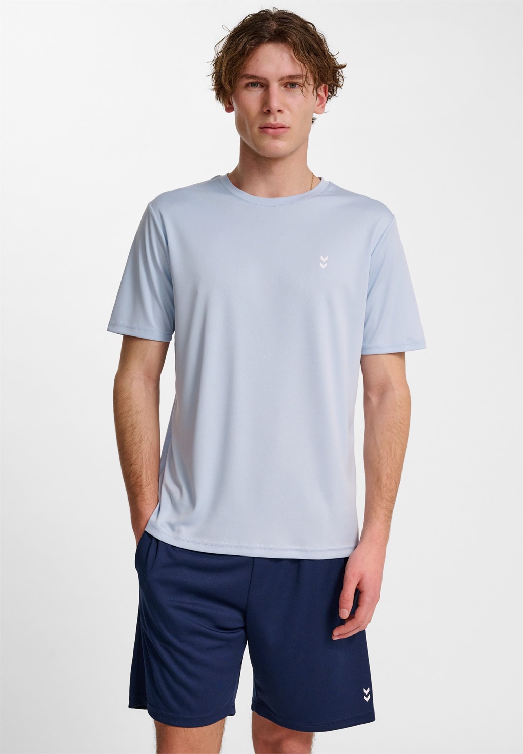Hummel PULSE TRAINING - Sport T-Shirt - skyway/hellblau