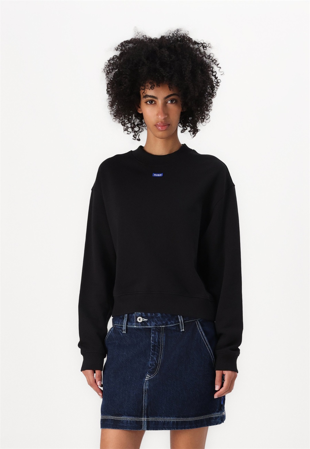 HUGO DELESSA - Sweatshirt - black/schwarz