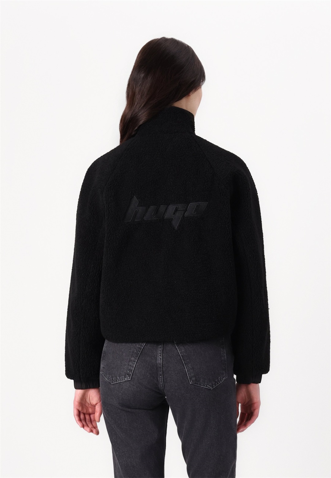 HUGO FATANAH - Fleecejacke - black/schwarz