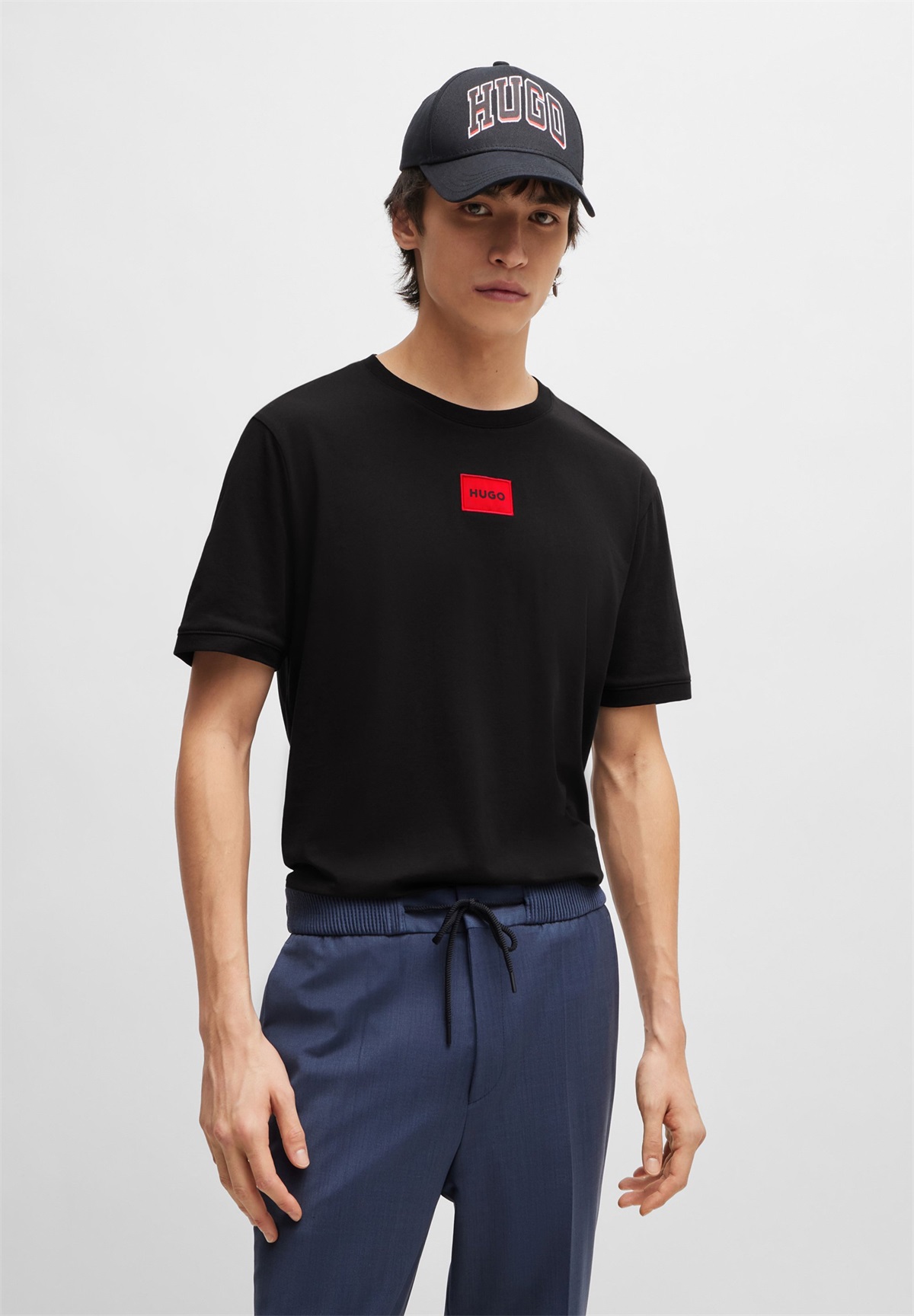 HUGO DIRAGOLINO - T-Shirt basic - black/schwarz