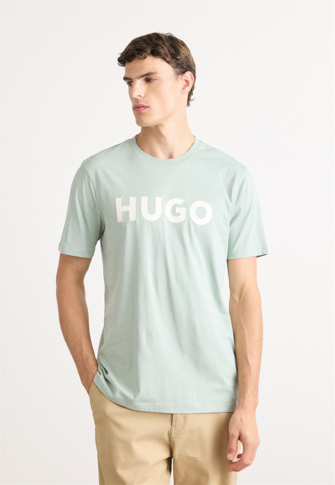 HUGO DULIVIO - T-Shirt print - light pastel green/hellgrün