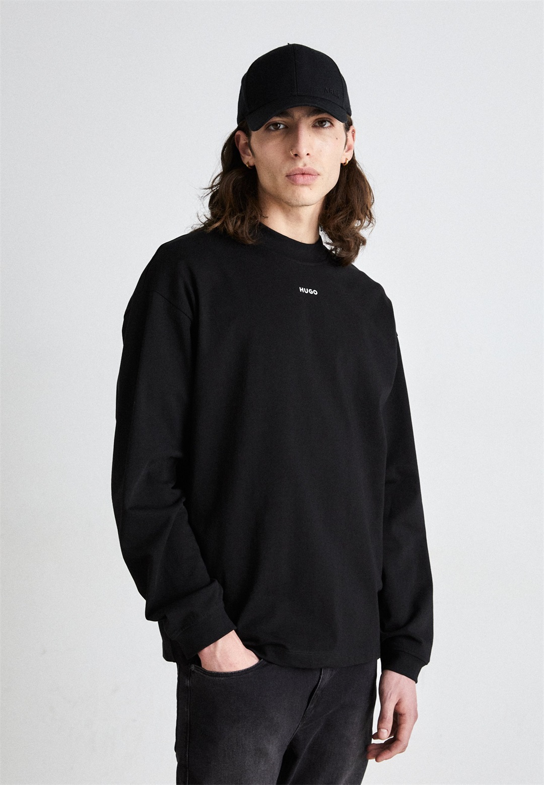 HUGO DAPOSO - Langarmshirt - black/schwarz