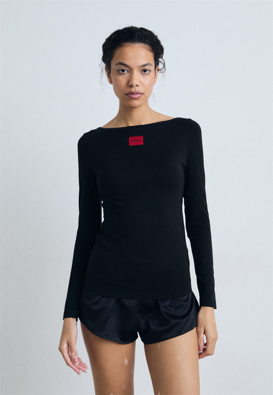 HUGO THERMAL - Unterhemd/-shirt - black/schwarz
