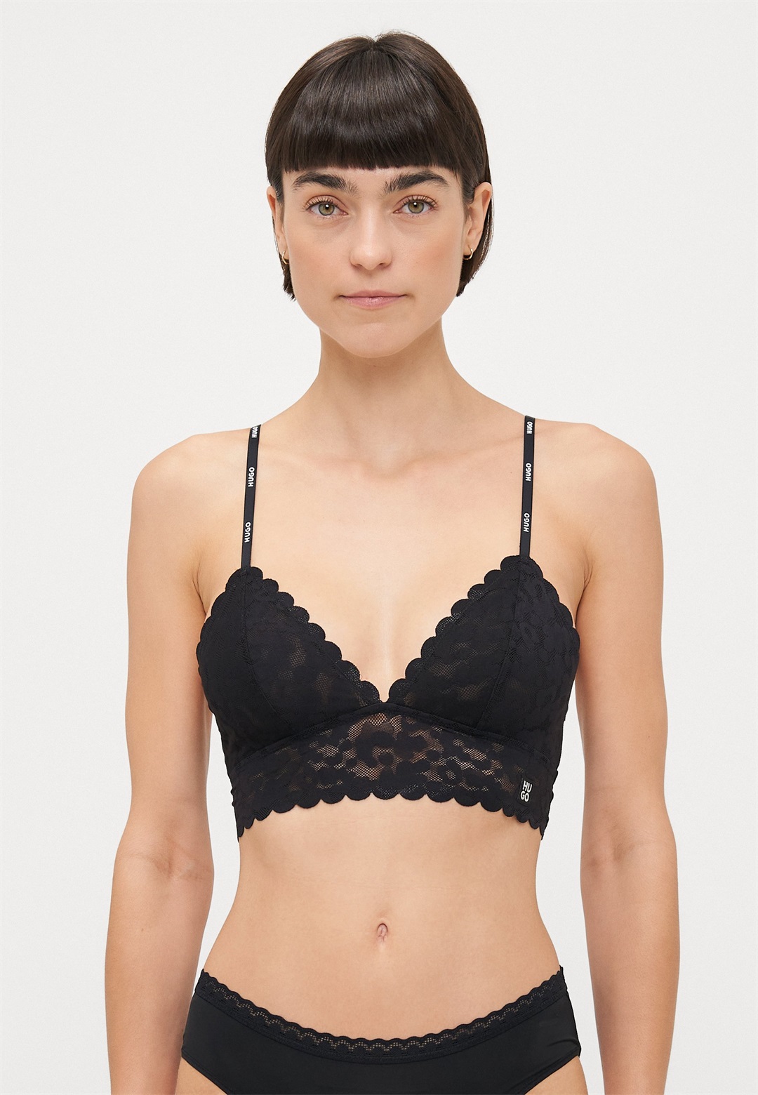 HUGO Triangel BH - black/schwarz