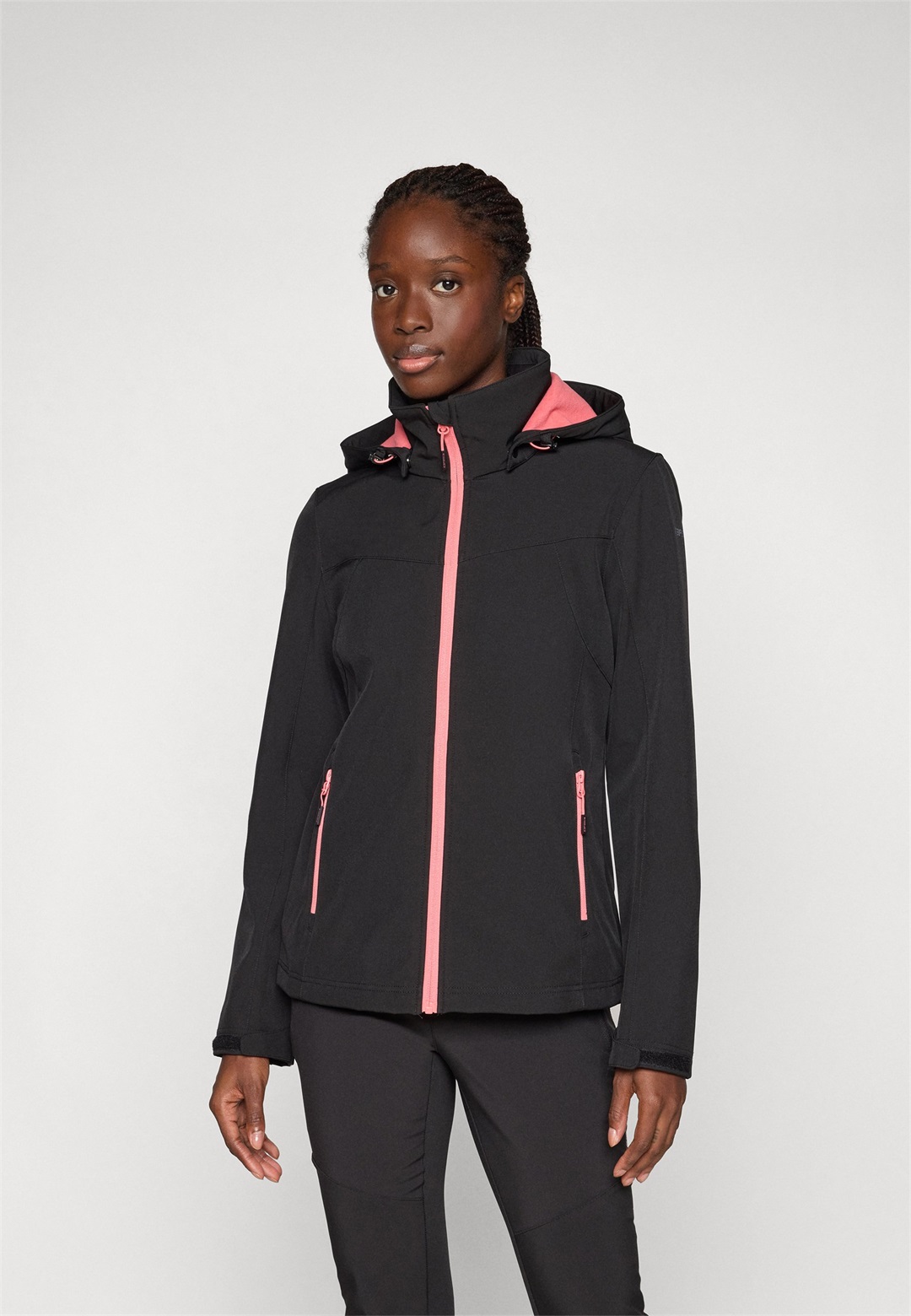 Icepeak BRENHAM - Softshelljacke - black/schwarz