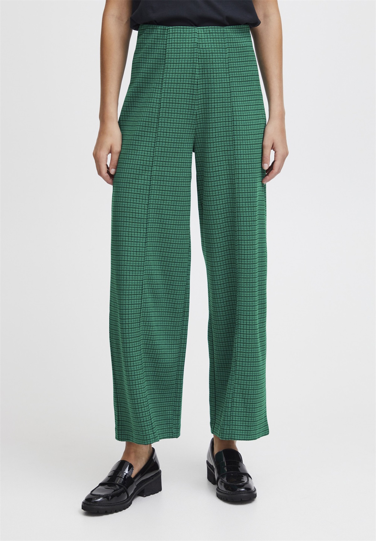 ICHI IHKate - Stoffhose - cadmium green/tanne